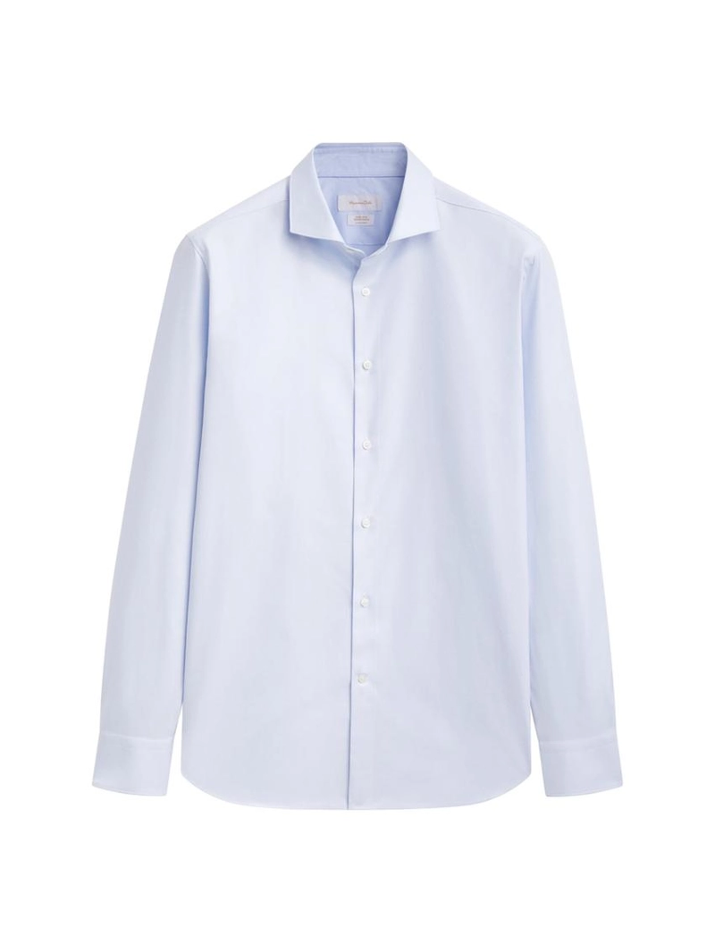 Рубашка из 100% хлопка с узким кроем