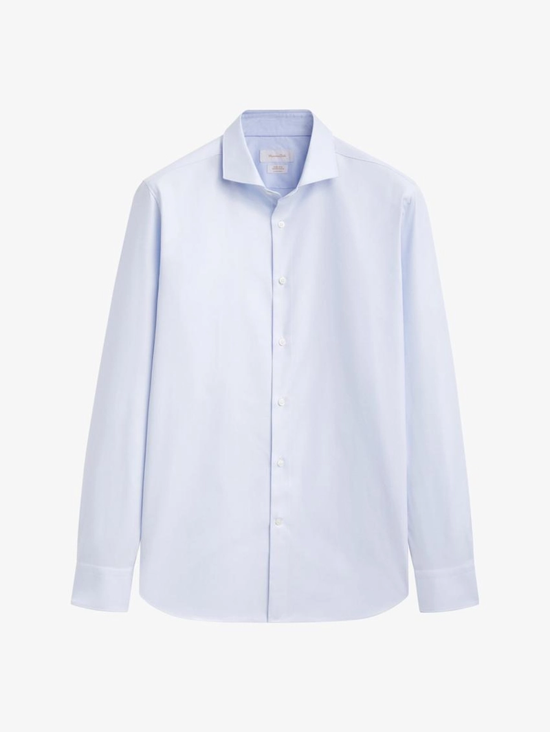 Рубашка из 100% хлопка с узким кроем