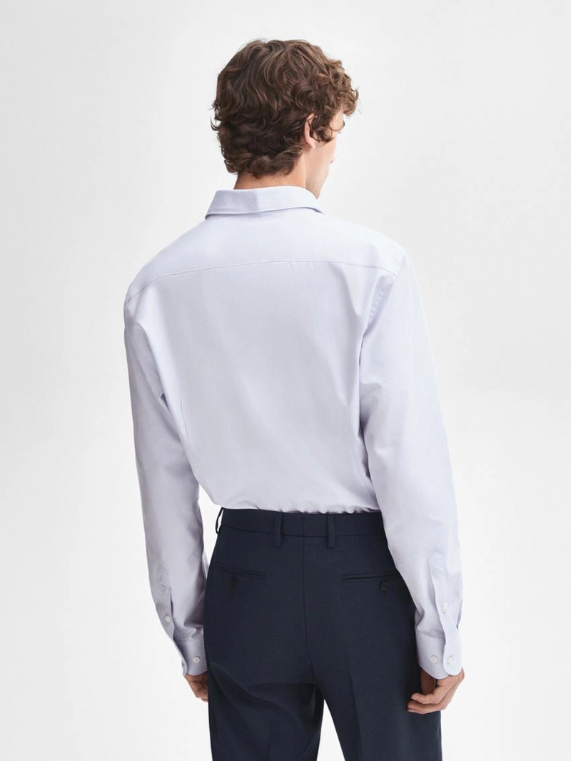 Рубашка из 100% хлопка с узким кроем