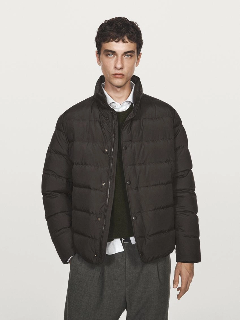 Пуховик смешанного состава с водоотталкивающей отделкой