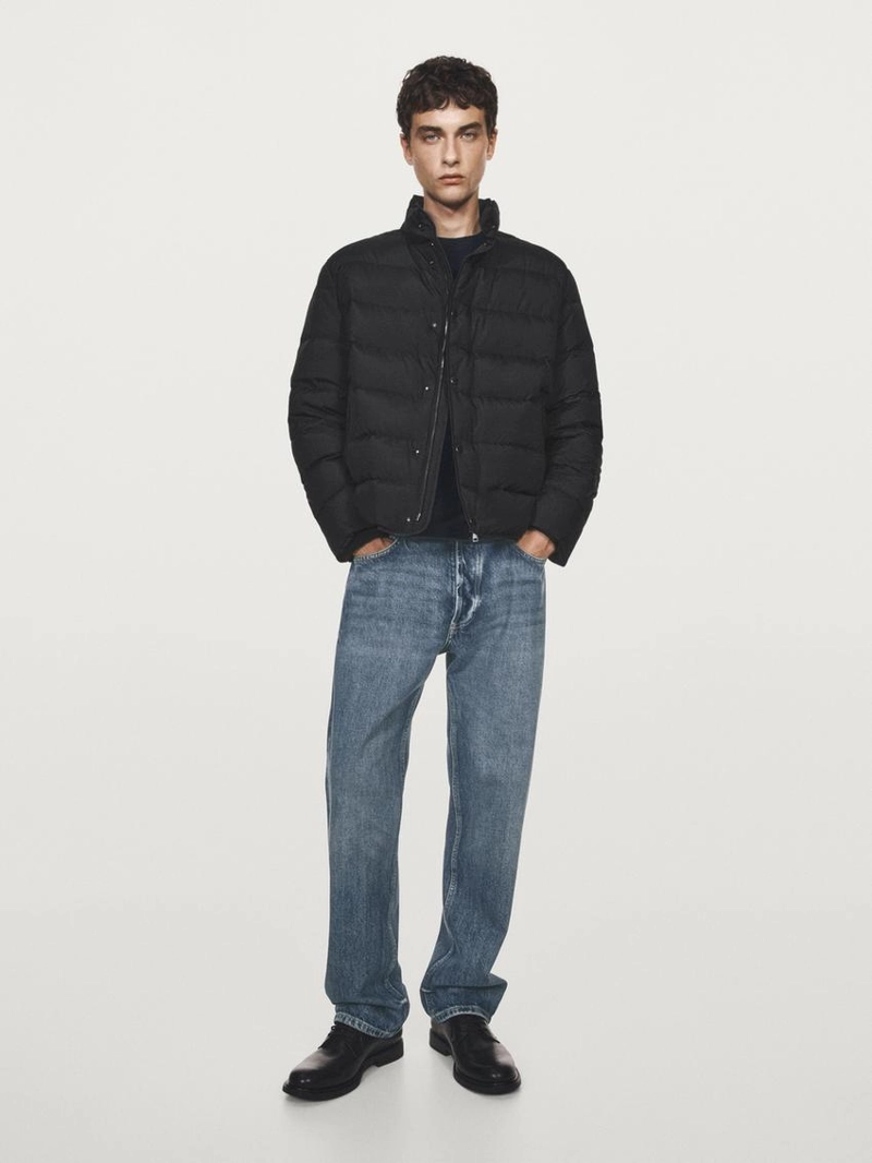 Пуховик смешанного состава с водоотталкивающей отделкой