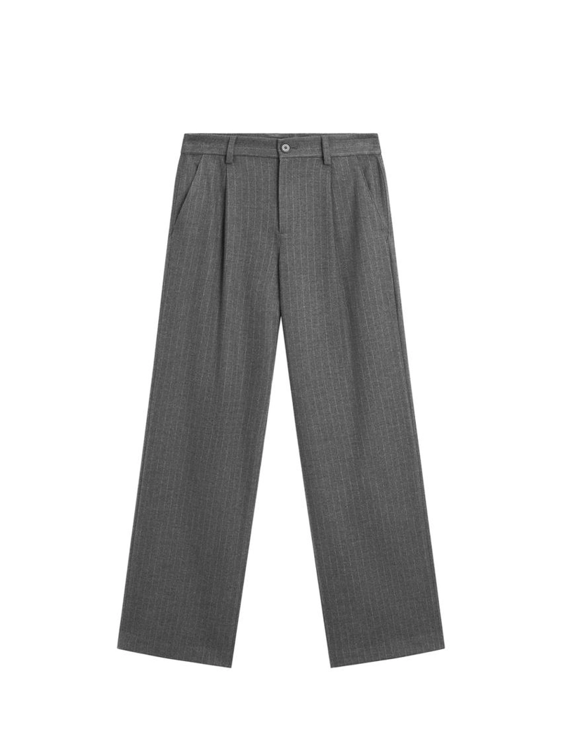 Широкие брюки в полоску