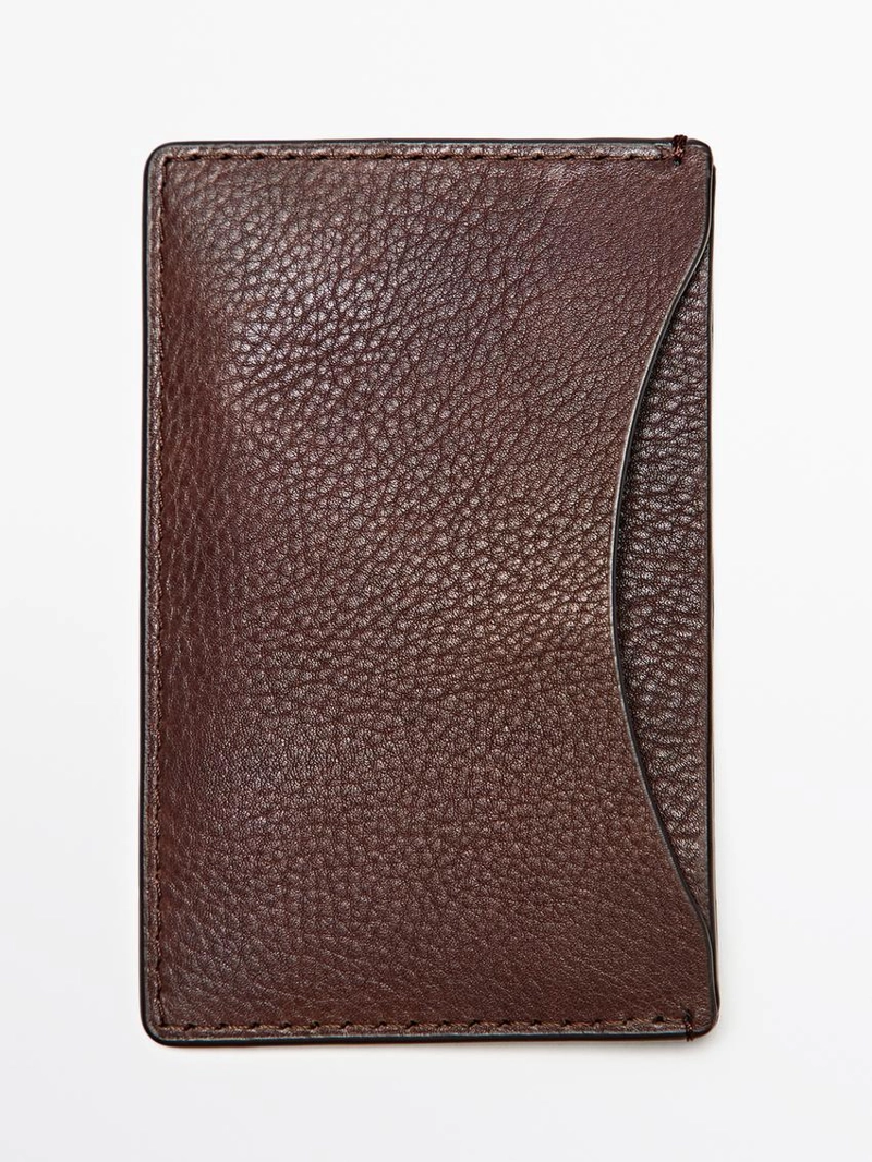 Кредитница из натуральной кожи нубук