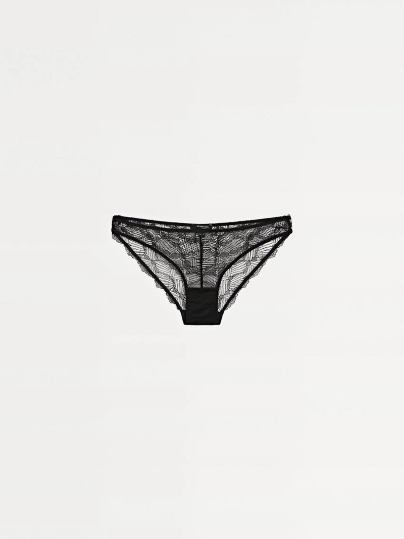 Трусики с кружевными вставками блонди