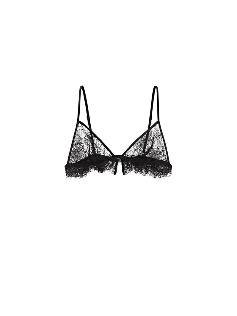 Бра-топ из кружевного хлопкового микса