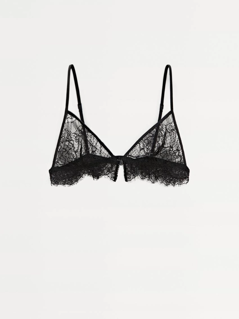 Бра-топ из кружевного хлопкового микса