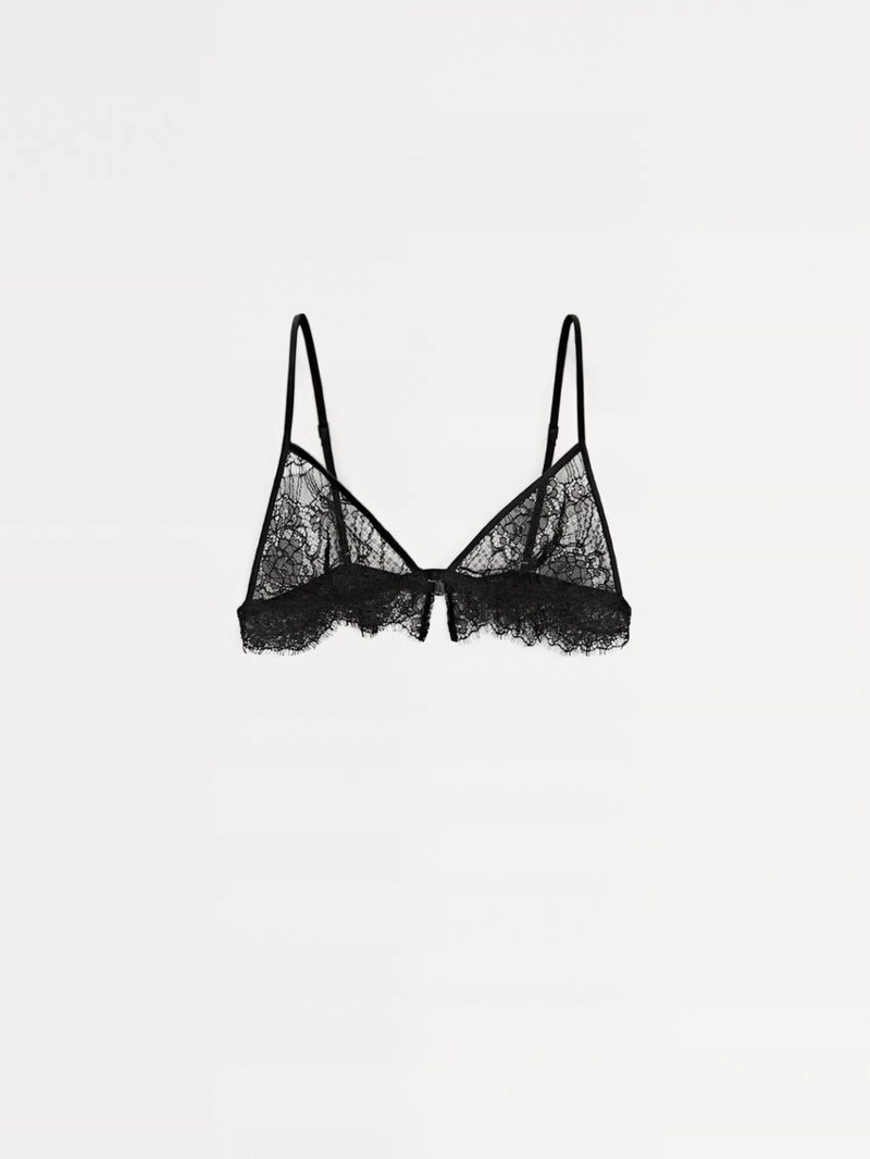 Бра-топ из кружевного хлопкового микса