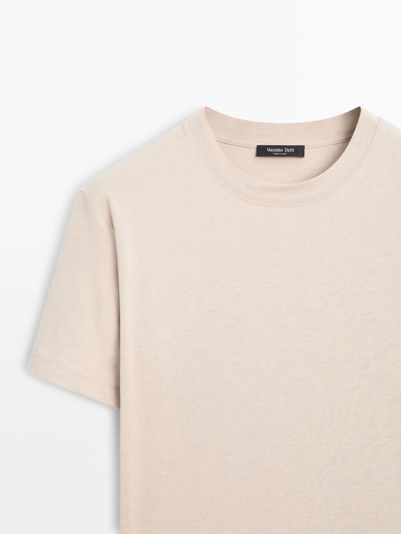 Футболка с коротким рукавом из хлопкового смеси