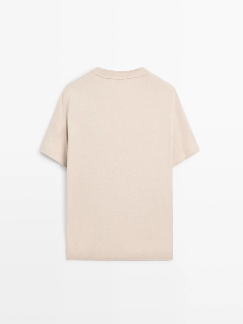 Футболка с коротким рукавом из хлопкового смеси