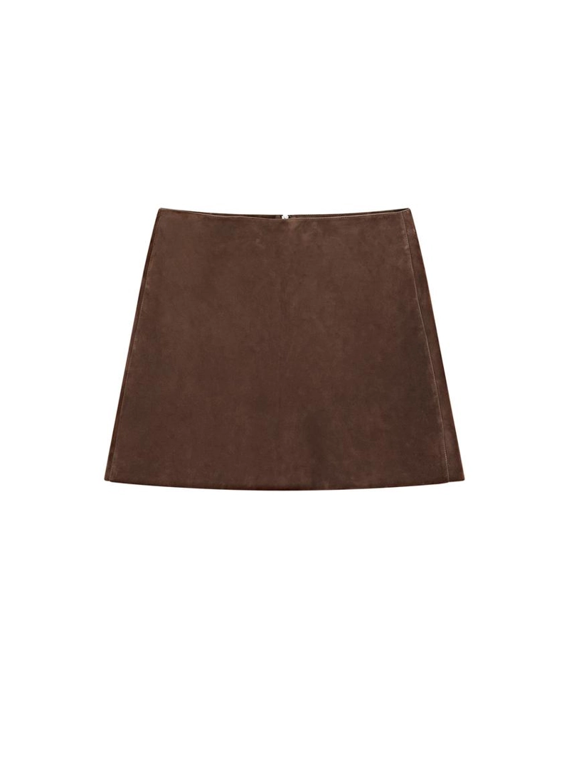 Мини-юбка из замши