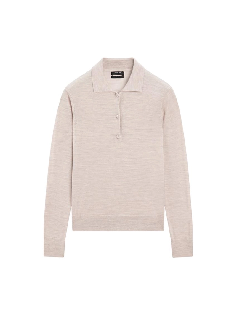 Пуловер-поло из шерсти