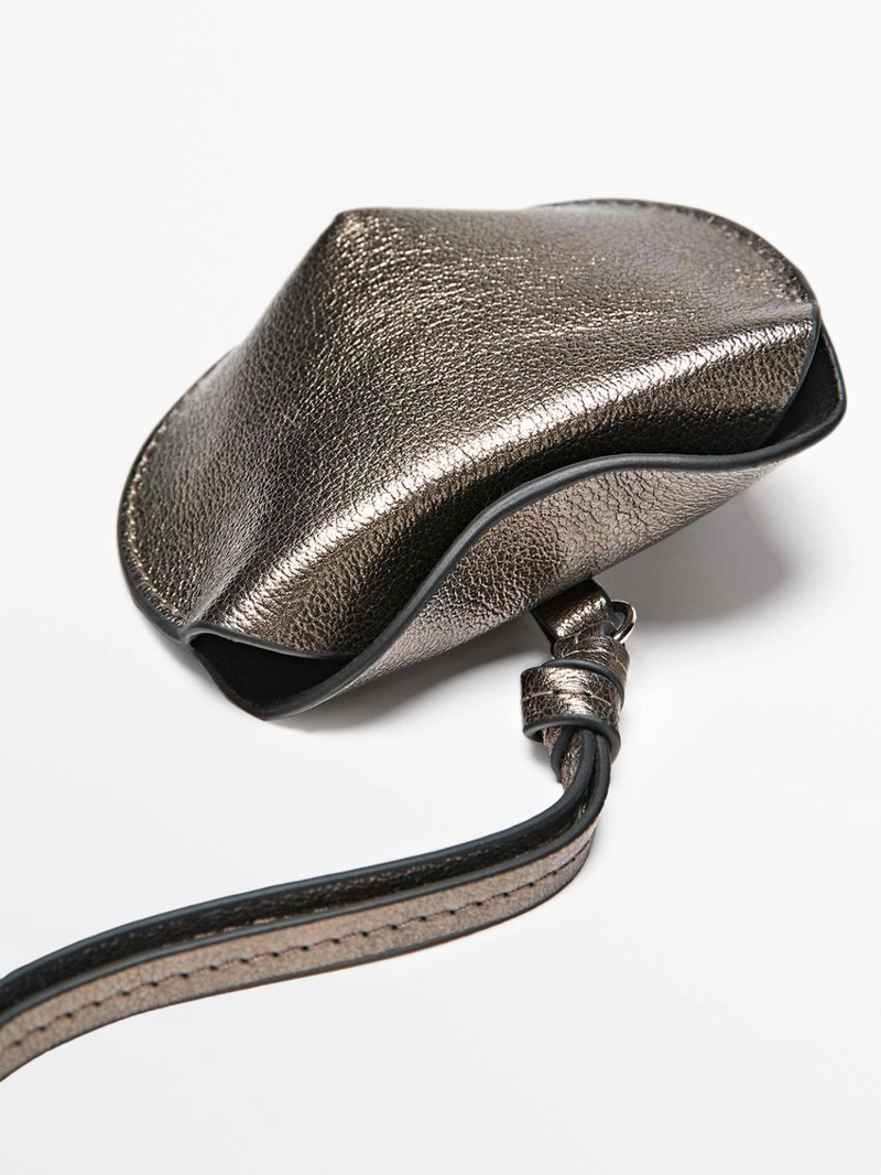 Складной чехол для AirPods из натуральной кожи Nappa