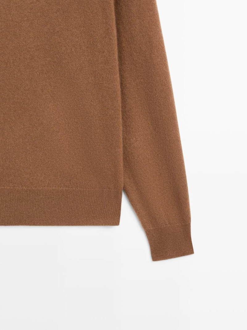 Свитер с круглым вырезом из 100% кашемира