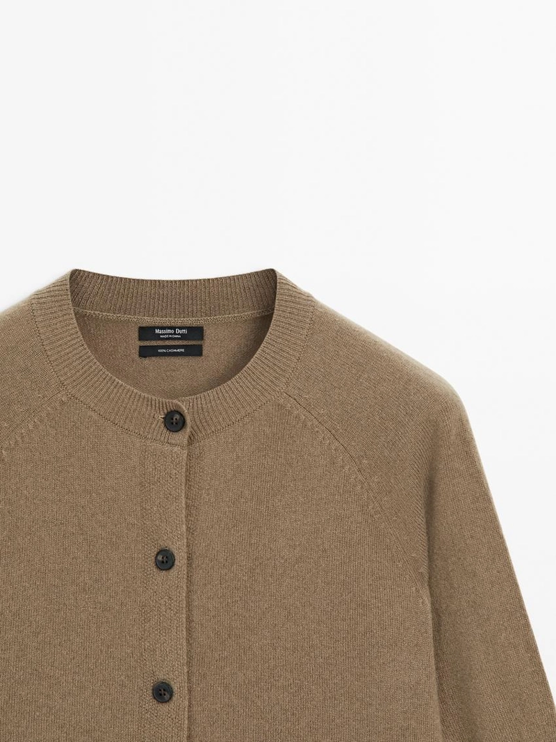 Кардиган из кашемира с длинным рукавом