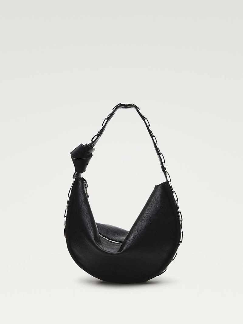 Сумка из натуральной кожи с люверсами