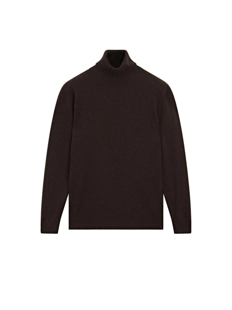 Вязанный свитер с высоким воротником из 100% кашемира