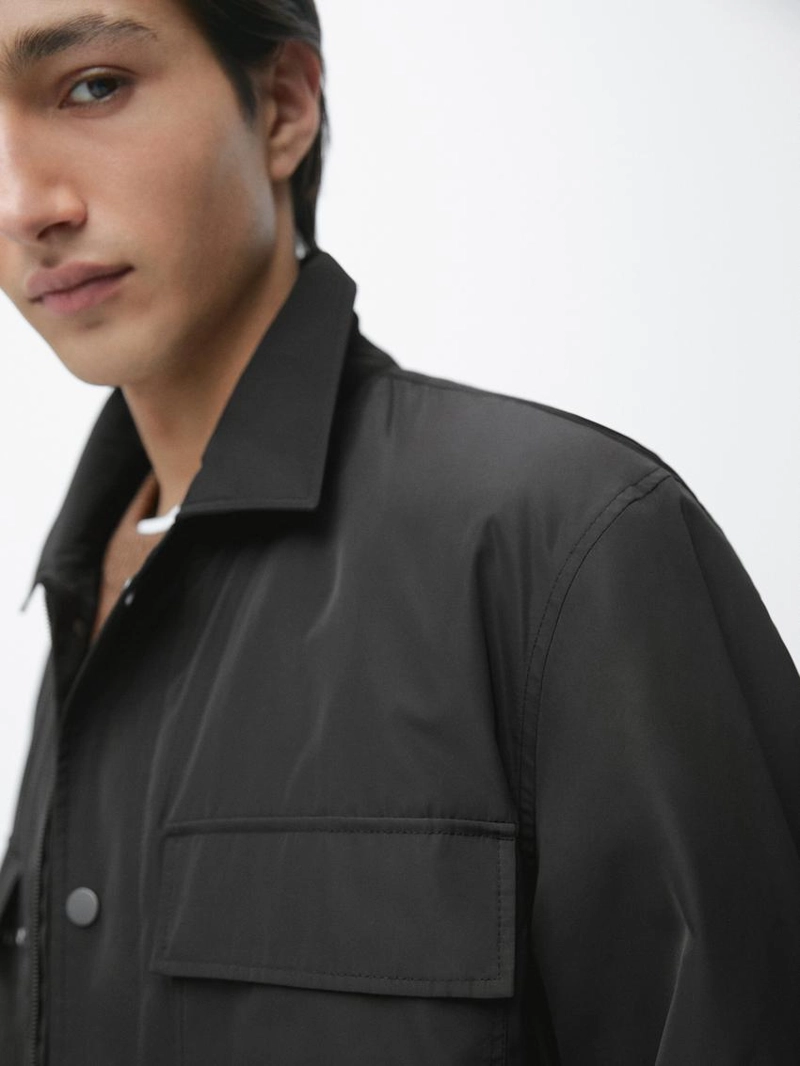 Куртка-рубашка с карманами, водоотталкивающая