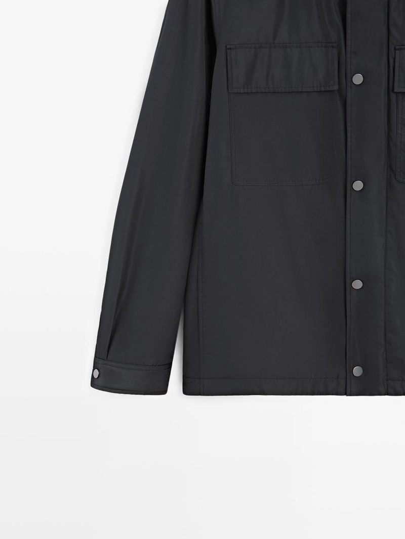 Куртка-рубашка с карманами, водоотталкивающая
