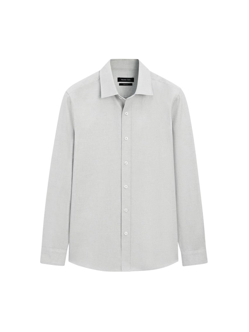 Рубашка из хлопкового смесового материала с регулярной посадкой