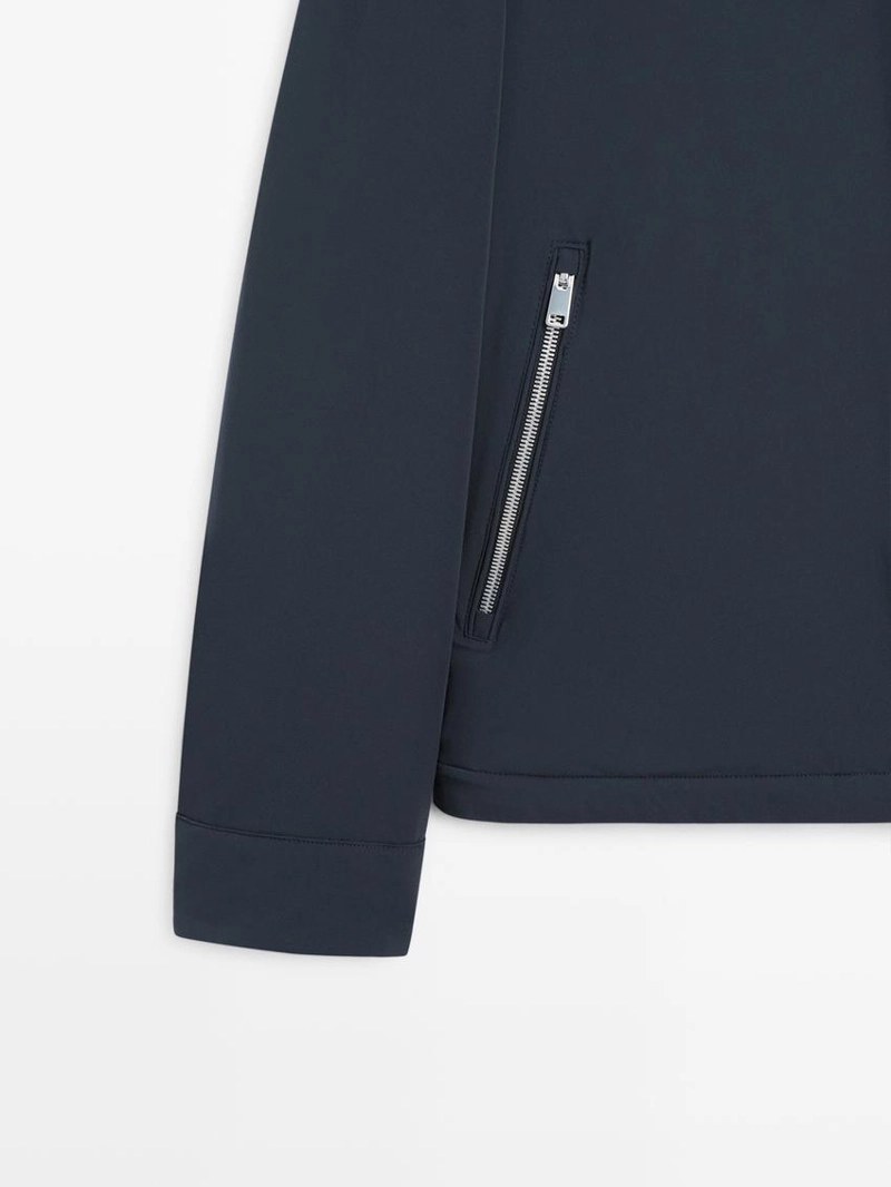 Куртка короткая с деталями кармана