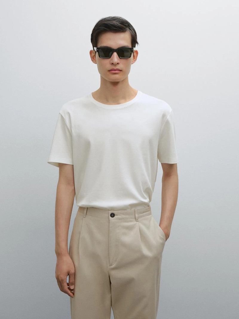 Футболка из 100% мерсеризованного хлопка