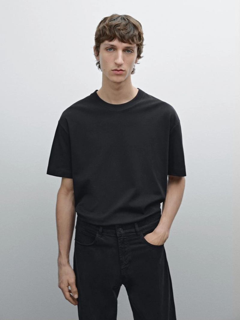 Футболка из 100% хлопка средней плотности