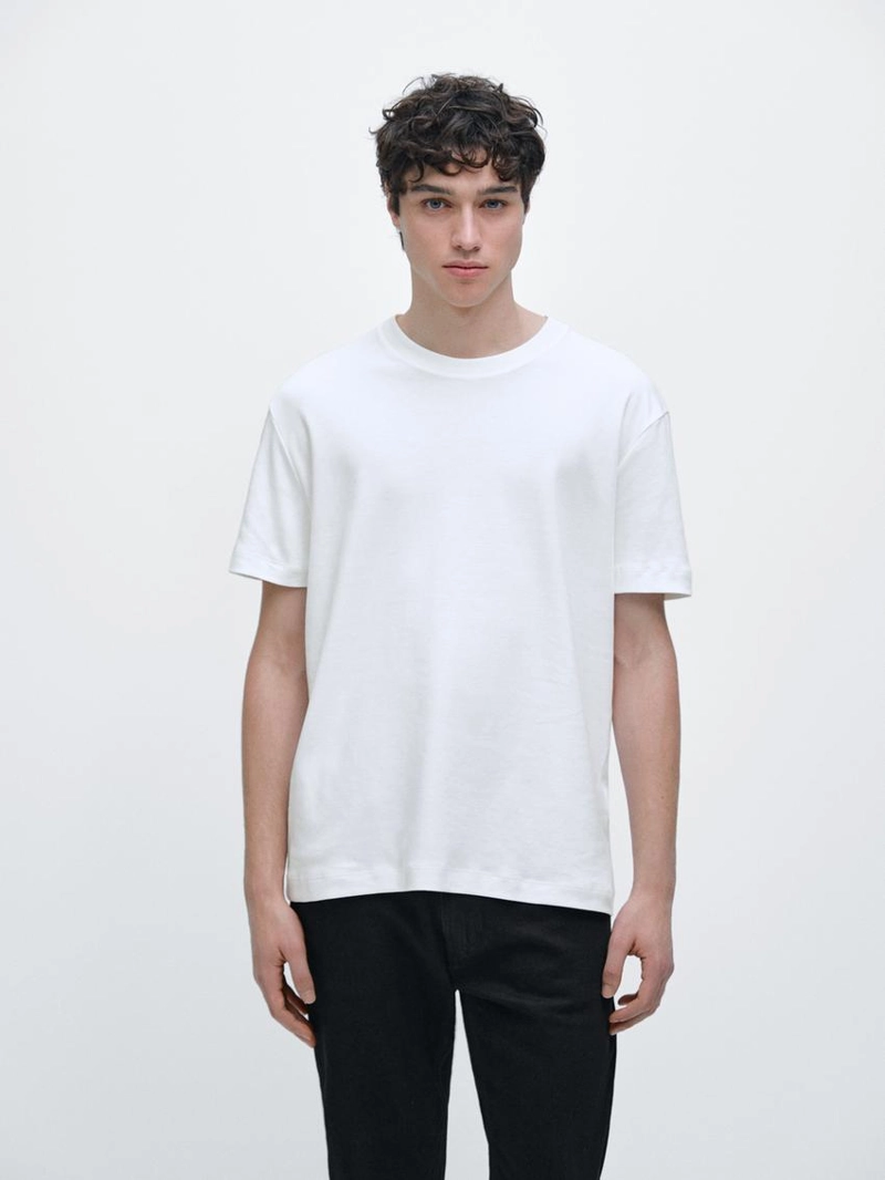 Футболка из 100% хлопка средней плотности