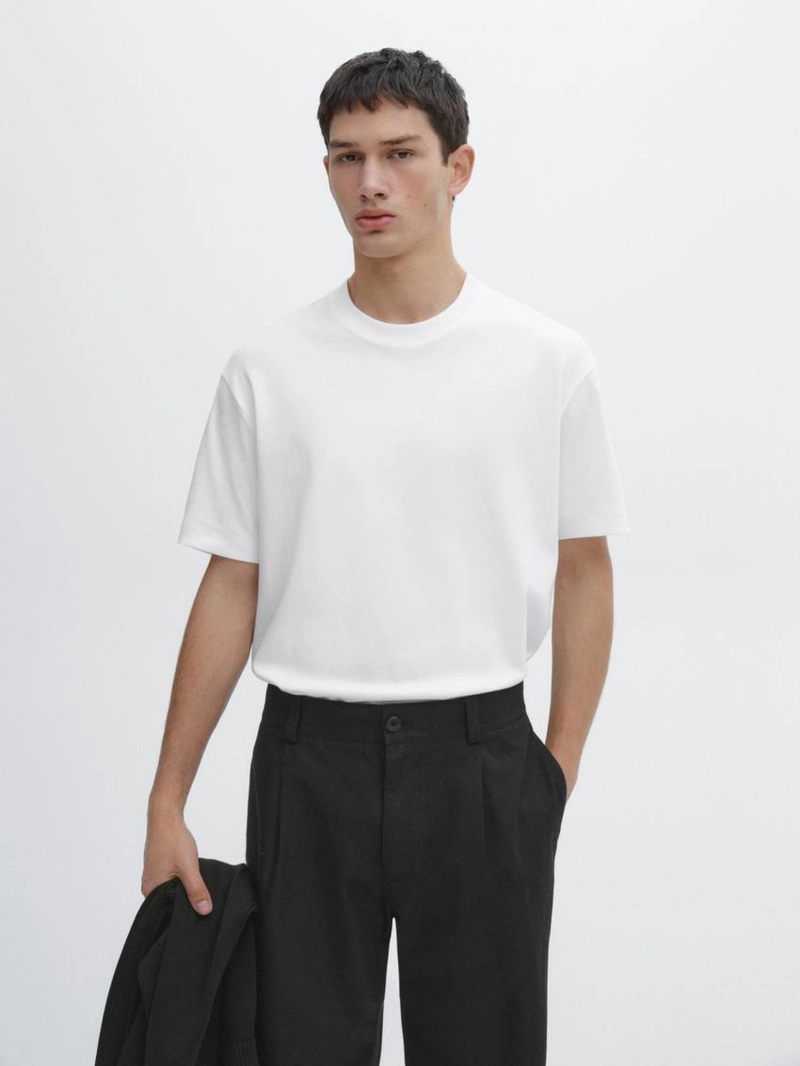 Футболка из 100% хлопка средней плотности