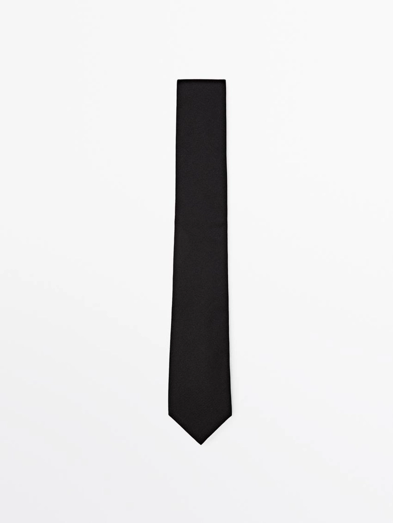 Галстук из твила с хлопком и шелком