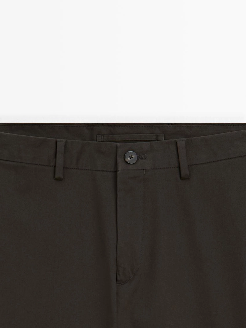 Брюки slim fit из 100% хлопка
