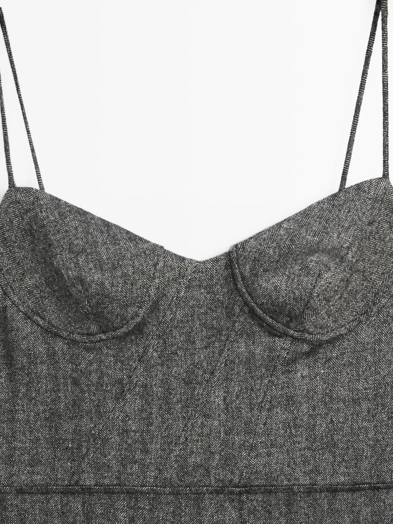 Мини-платье на бретелях