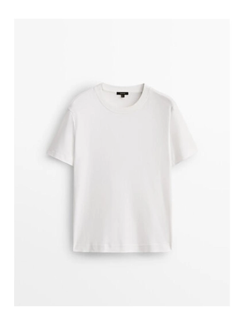 Футболка с круглым вырезом из 100% хлопкового интерлока