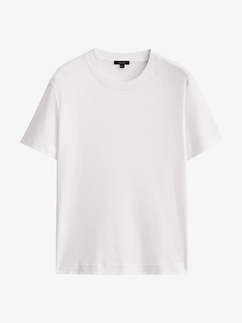 Футболка с круглым вырезом из 100% хлопкового интерлока