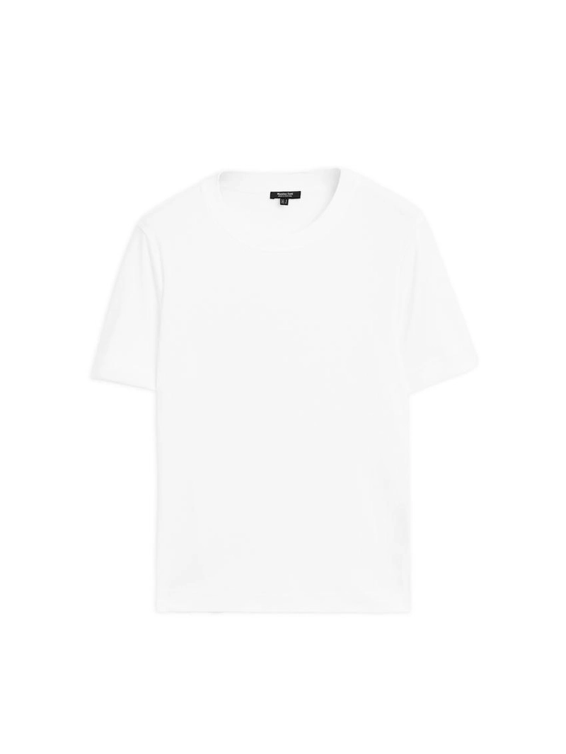 Футболка с круглым вырезом из 100% хлопкового интерлока