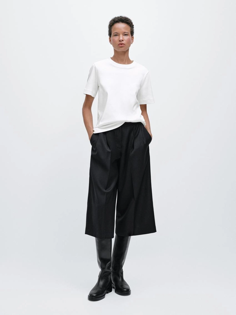 Футболка с круглым вырезом из 100% хлопкового интерлока