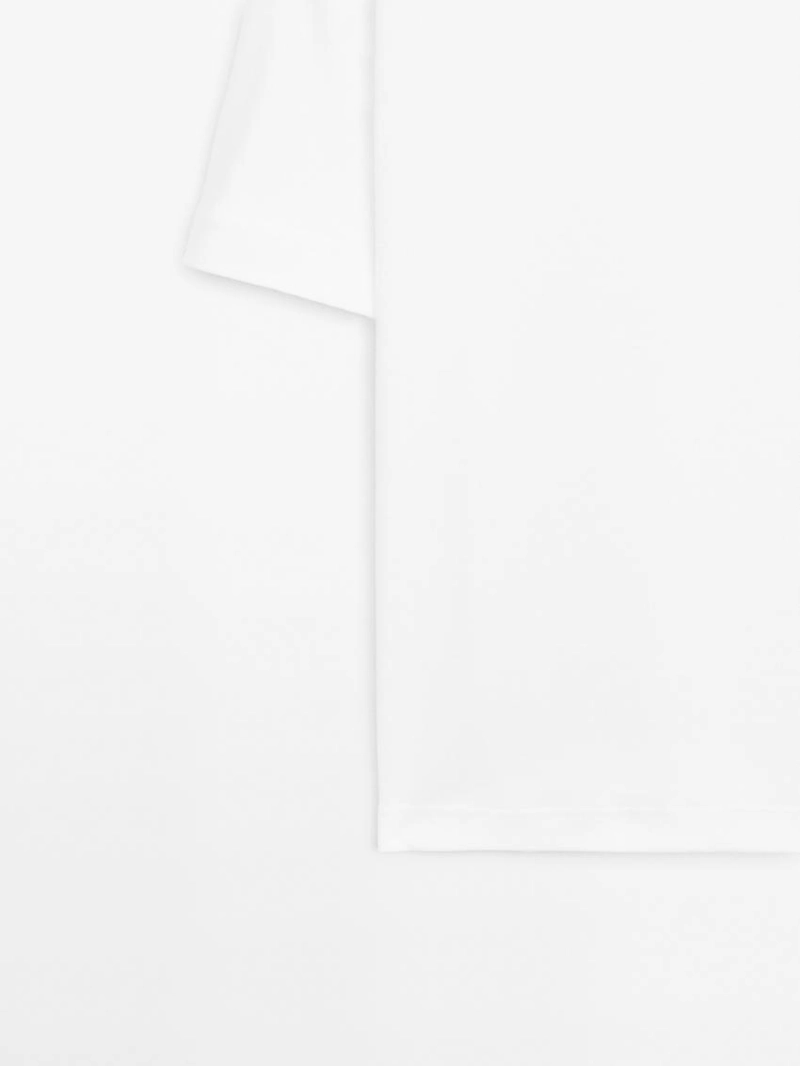 Футболка с круглым вырезом из 100% хлопкового интерлока