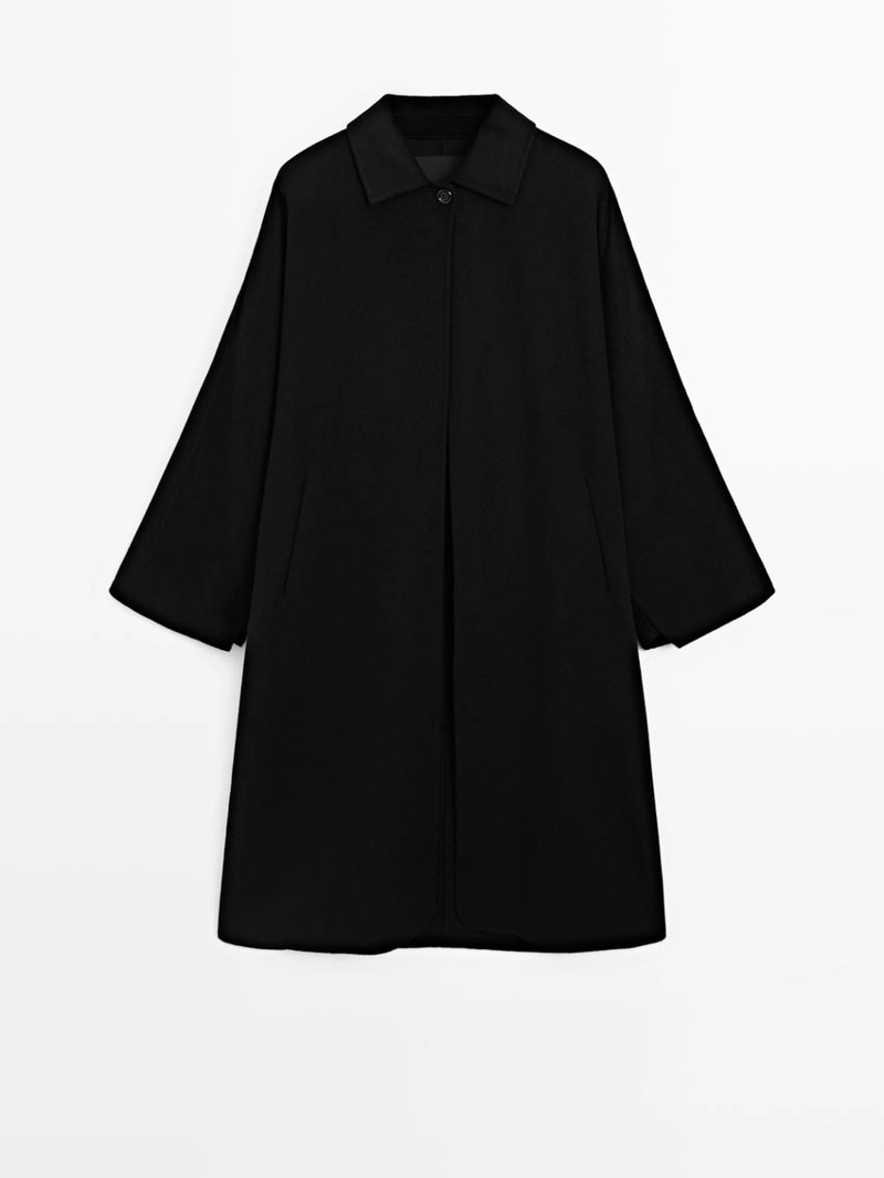 Пальто с длинным рукавом летучая мышь