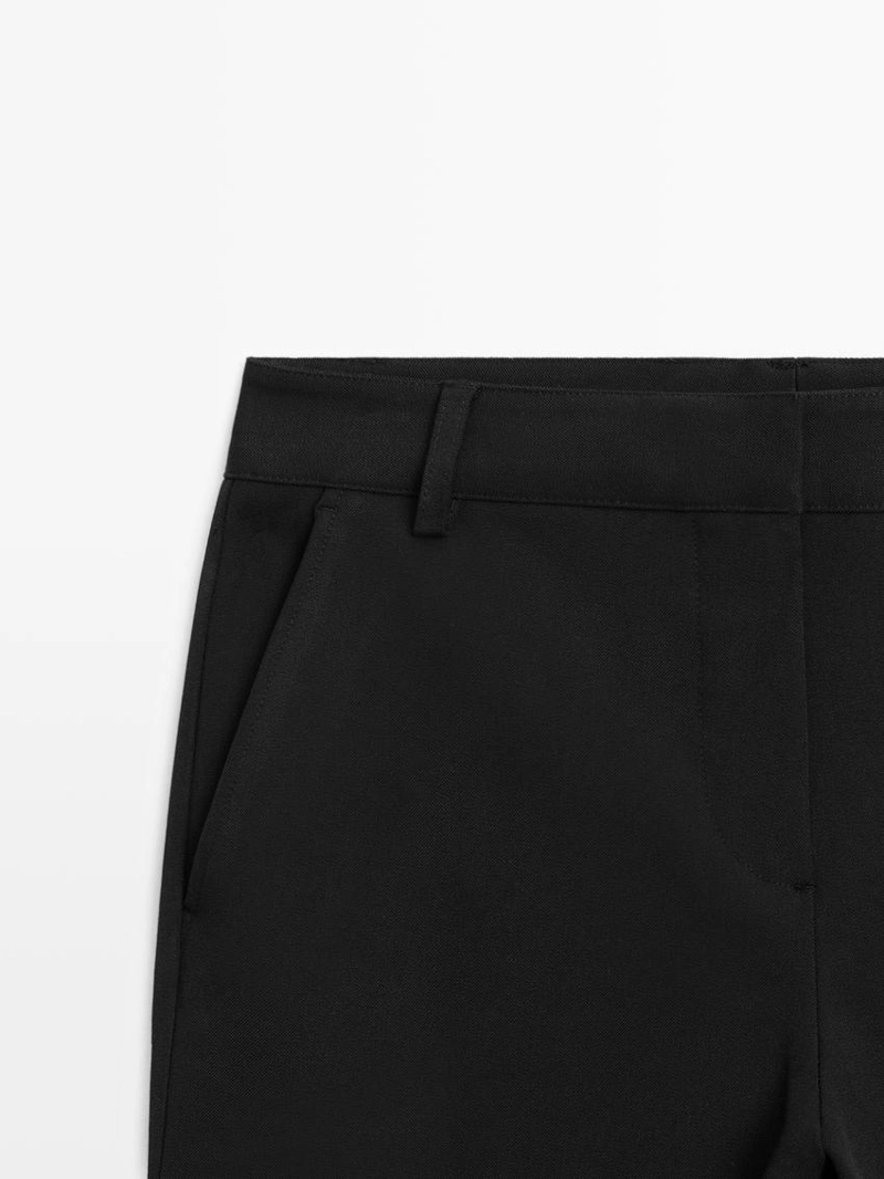 Брюки прямого кроя из технической ткани