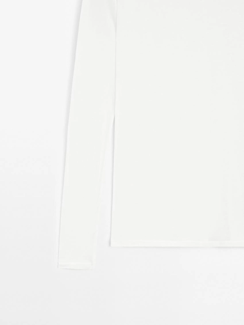 Полупрозрачная футболка с воротником из 100% хлопка