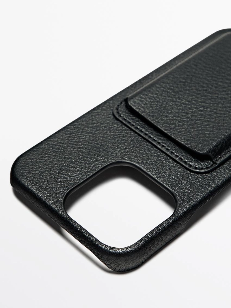 Чехол для iphone pro max из натуральной кожи наппа