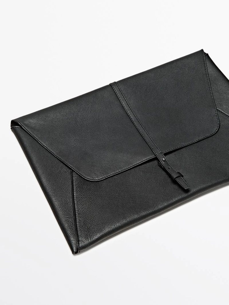 Чехол для ноутбука из натуральной кожи коровьей с отделкой наппа