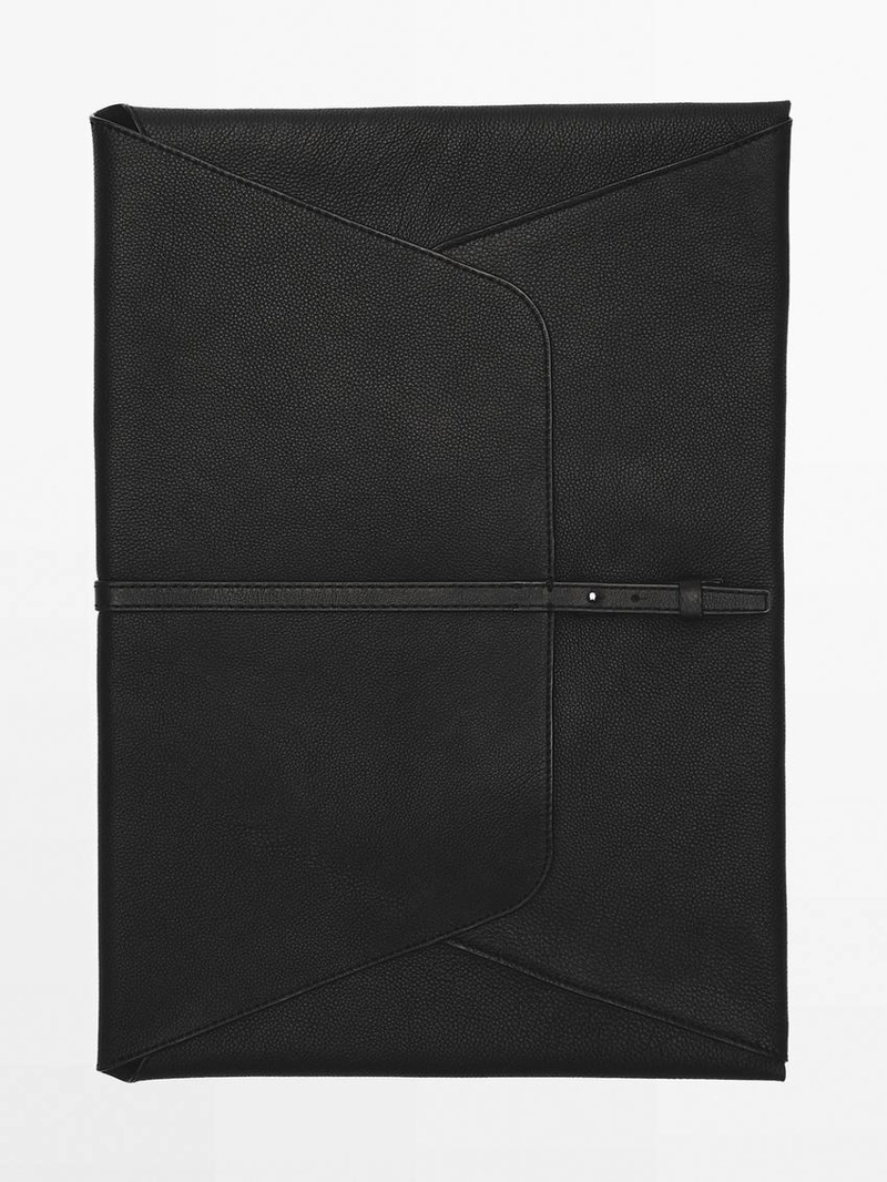 Чехол для ноутбука из натуральной кожи коровьей с отделкой наппа