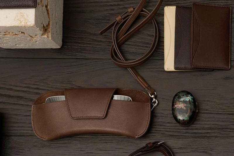 Чехол для очков из натуральной кожи наппа