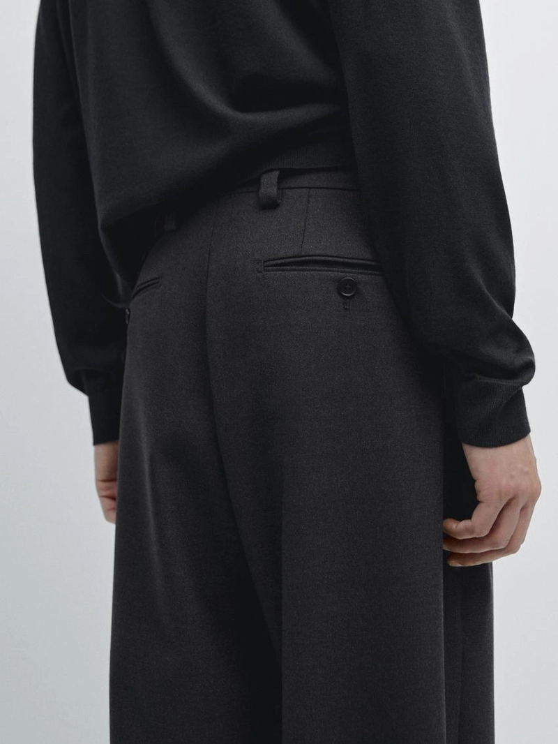 Брюки костюмные из 100% шерсти