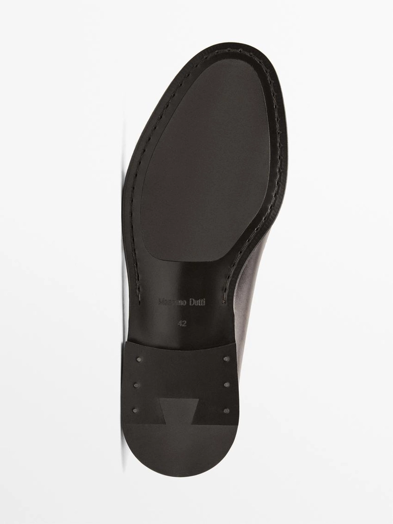 Туфли с лямкой и металлическим деталем massimo dutti