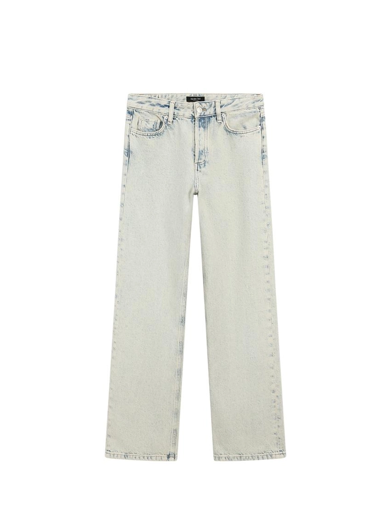 Джинсы с широкими штанинами и средней посадкой