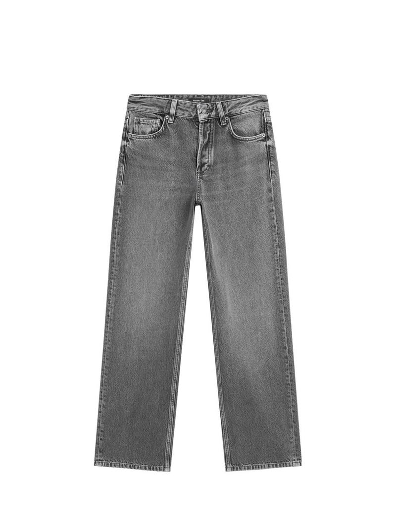 Джинсы с широкими штанинами и средней посадкой