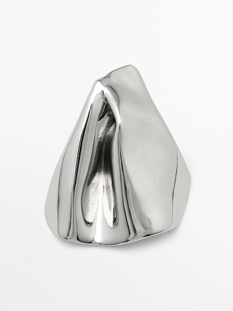 Средние серьги с складками