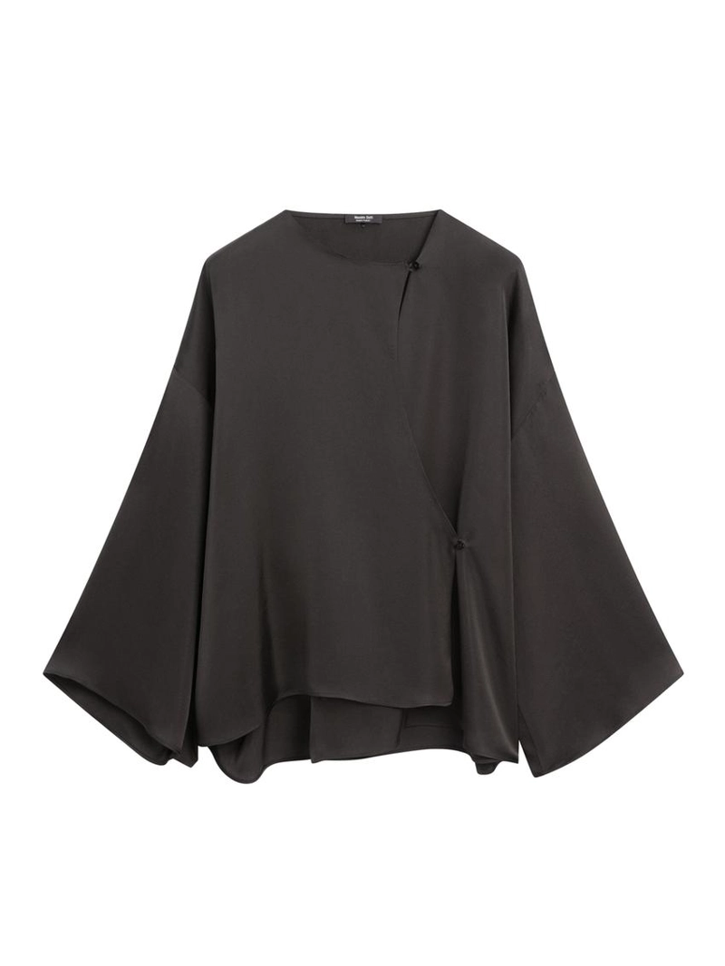 Рубашка с завязкой в стиле драпировки