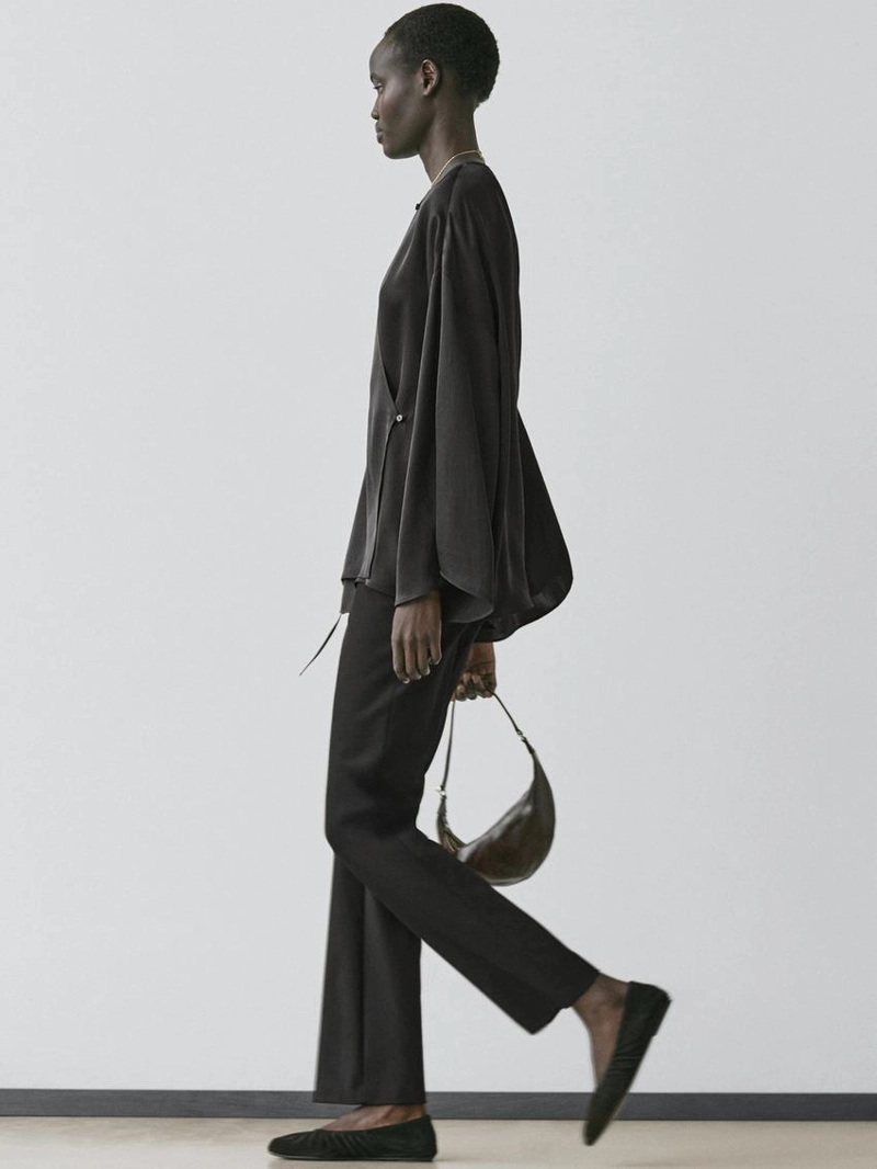 Рубашка с завязкой в стиле драпировки